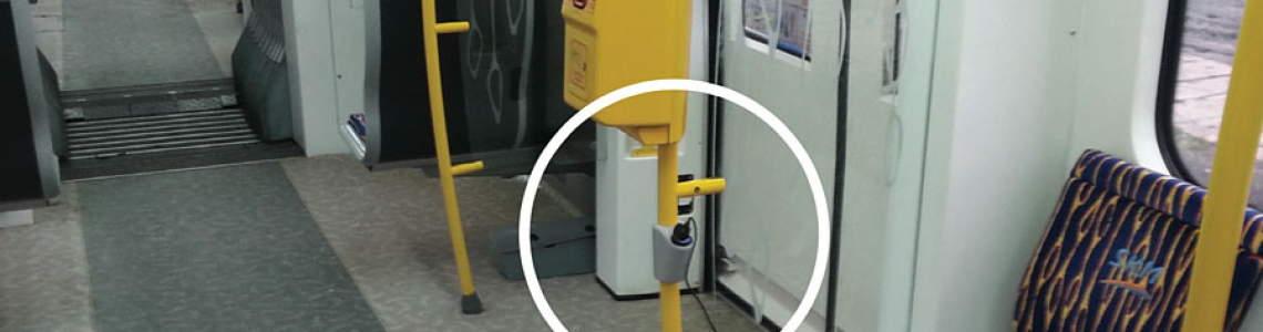 USB-opladers voor treinwagons en trolleybussen in Polen