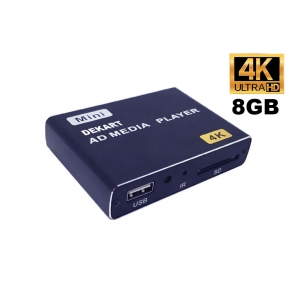 4K UHD Рекламный плеер USB&SD с автозапуском и встроенной памятью 8Гб Dekart DIPLAYER-0101-4K-8GB 4K UHD Рекламный плеер USB&SD с автозапуском и встроенной памятью 8Гб Dekart DIPLAYER-0101-4K-8GB
