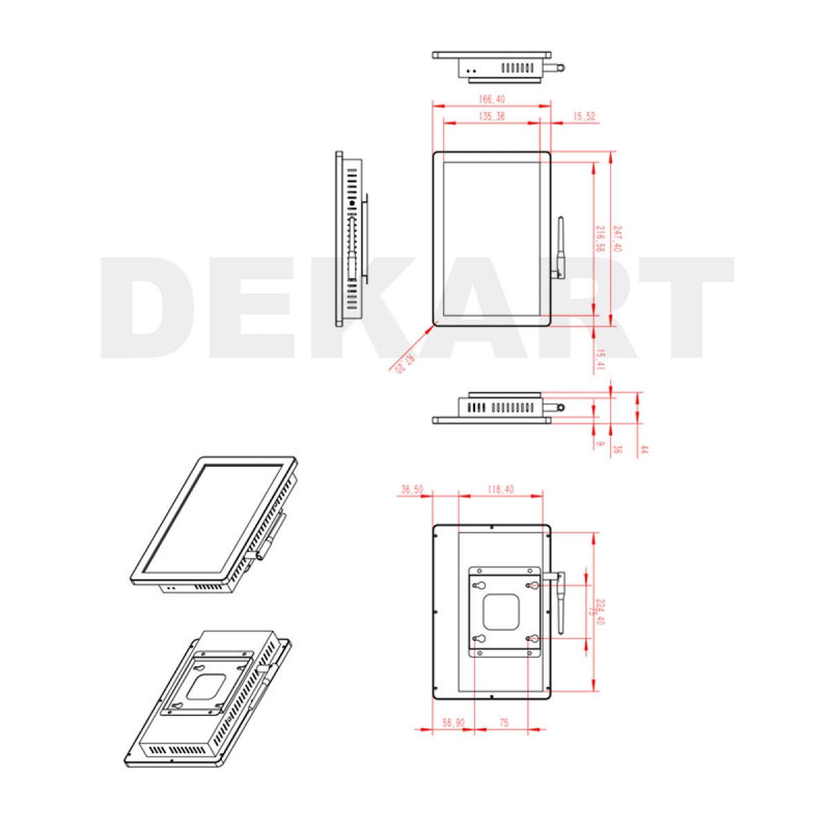 Werbedisplay hochformat mit schutzglas Werbedisplay hochformat mit schutzglas