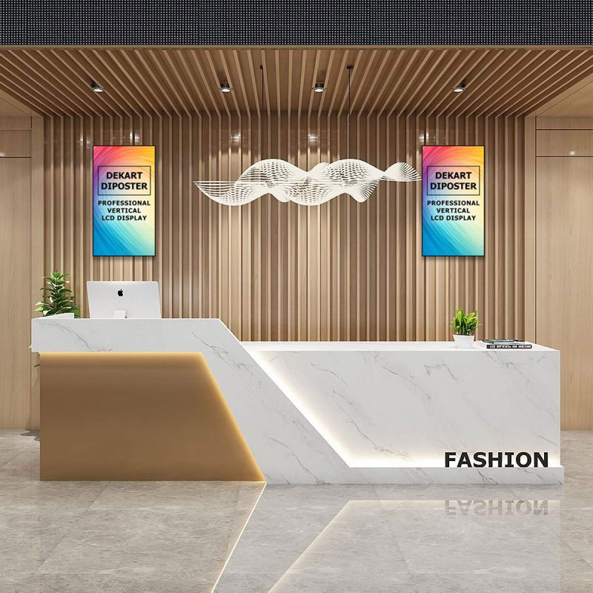 Vertikal kommersiell digital signage skärm Vertikal kommersiell digital signage skärm