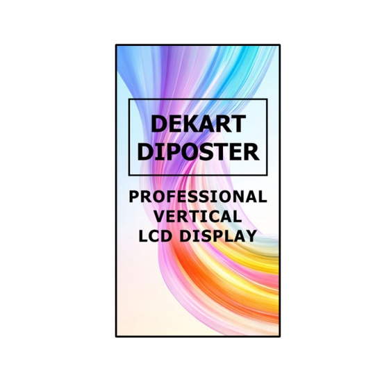 Display 4K UHD verticale per pubblicità Display 4K UHD verticale per pubblicità