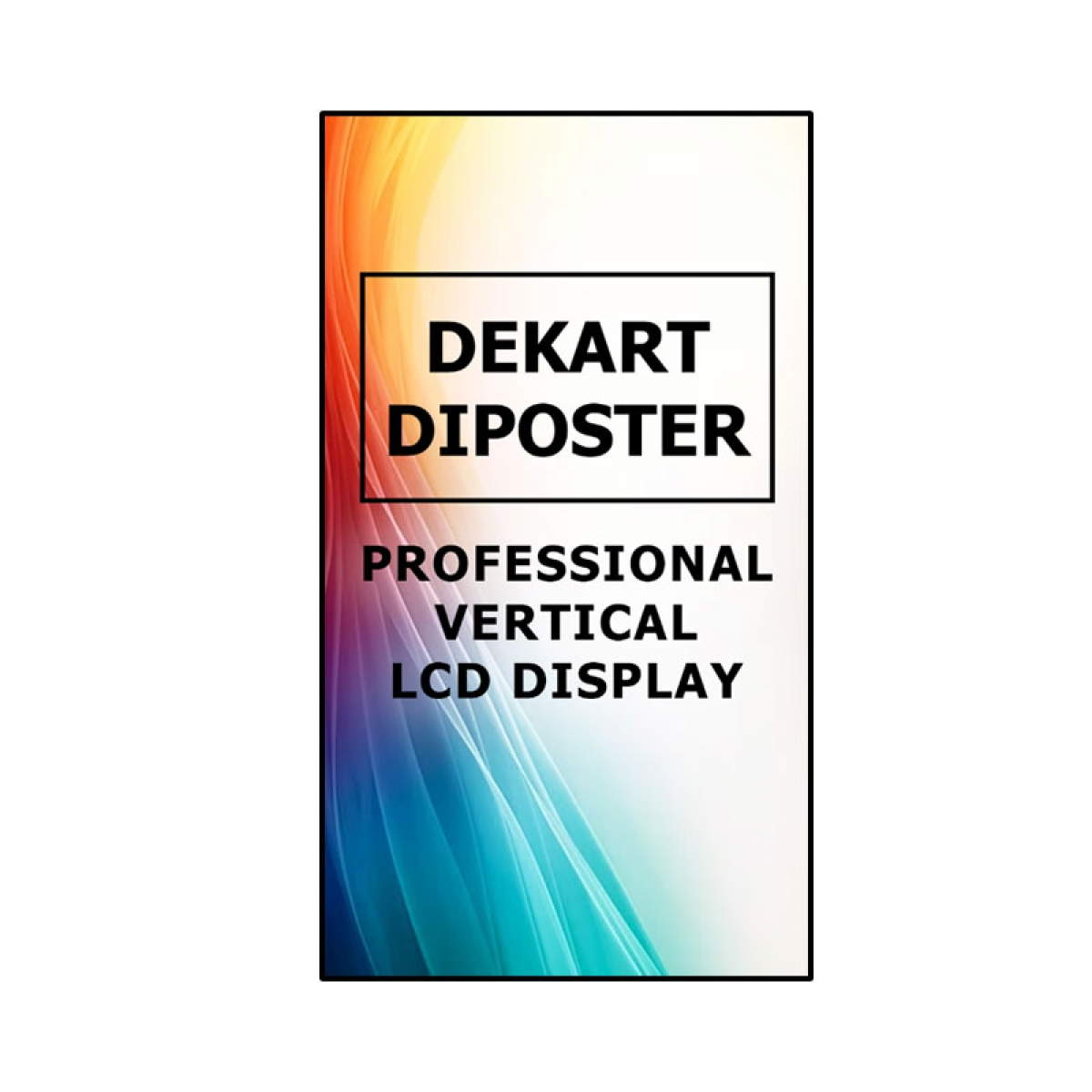Ecrã 4K UHD vertical para publicidade Ecrã 4K UHD vertical para publicidade