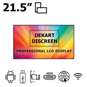 Рекламный монитор антивандальный Android 22" Dekart DISCREEN-21524-BK Рекламный монитор антивандальный Android 22" Dekart DISCREEN-21524-BK