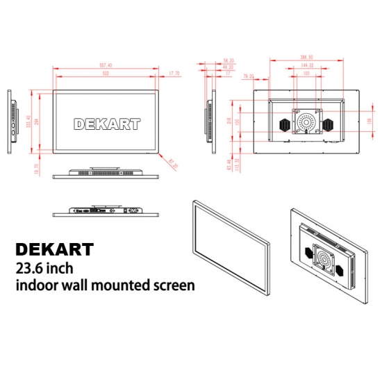 디지털 사이니지 디스플레이 23.6" 안드로이드 Dekart DISCREEN-23624-BK 디지털 사이니지 디스플레이 23.6" 안드로이드 Dekart DISCREEN-23624-BK