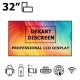 广告一体机 32" 带安卓系统和防震冲击保护屏幕 Dekart DISCREEN-32024-BK 广告一体机 32" 带安卓系统和防震冲击保护屏幕 Dekart DISCREEN-32024-BK