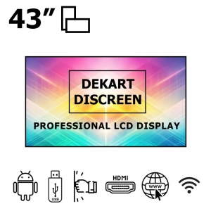 Рекламный экран 43" на Android антивандальный Dekart DISCREEN43024BK Рекламный экран 43" на Android антивандальный Dekart DISCREEN43024BK