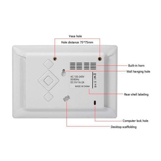 White frame digital signage display White frame digital signage display