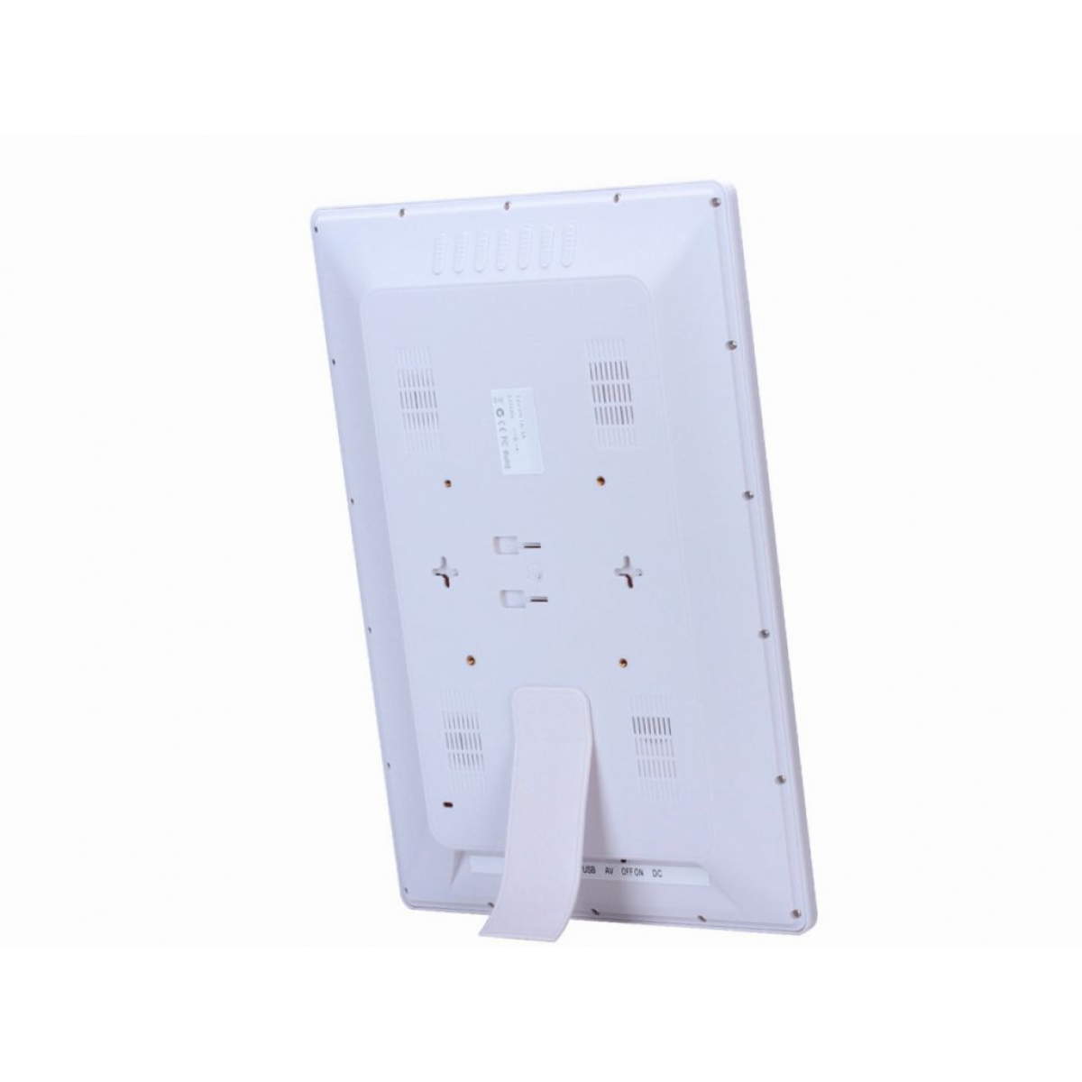 Écran lcd publicitaire blanc retail 