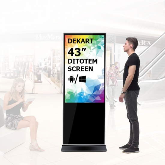 Видеостойка 43" напольная – Dekart DITOTEM-43001-BK Видеостойка 43" напольная – Dekart DITOTEM-43001-BK