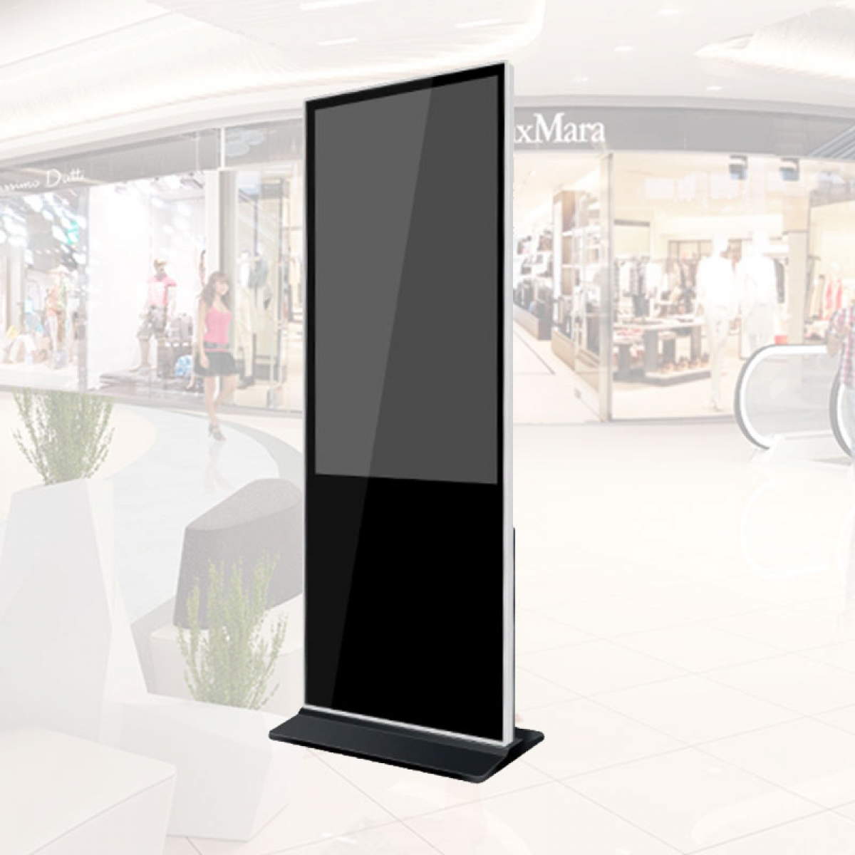 Totem digital berdiri lantai 43 inci Totem digital berdiri lantai 43 inci