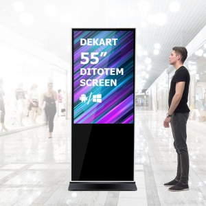Видеостойка Видеопилон 55 дюймов для помещений Android 4K UHD Dekart DITOTEM-55001-BK Видеостойка Видеопилон 55 дюймов для помещений Android 4K UHD Dekart DITOTEM-55001-BK