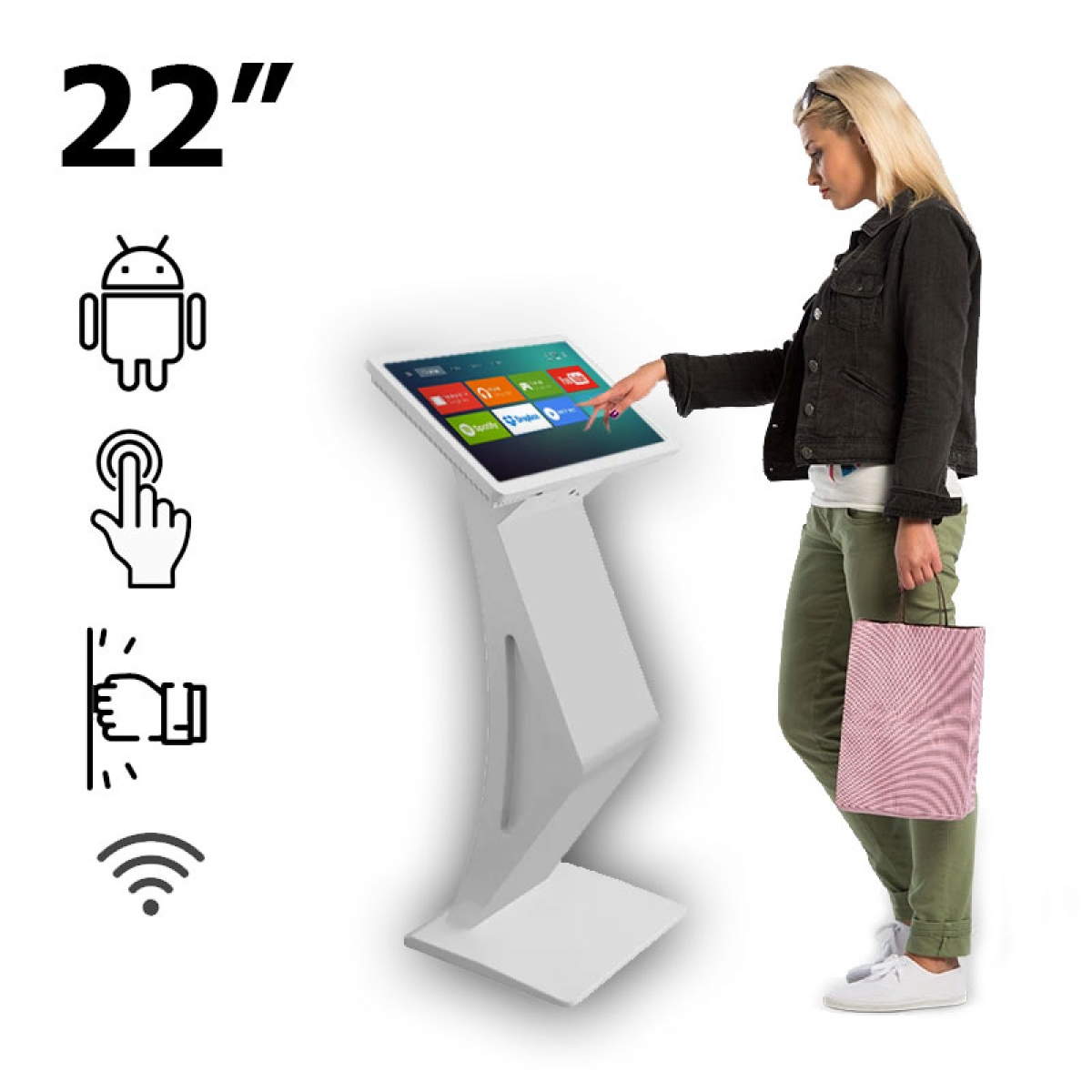 触摸一体机 21.5英寸FullHD – Dekart IKIOSK-2101-WT 触摸一体机 21.5英寸FullHD – Dekart IKIOSK-2101-WT