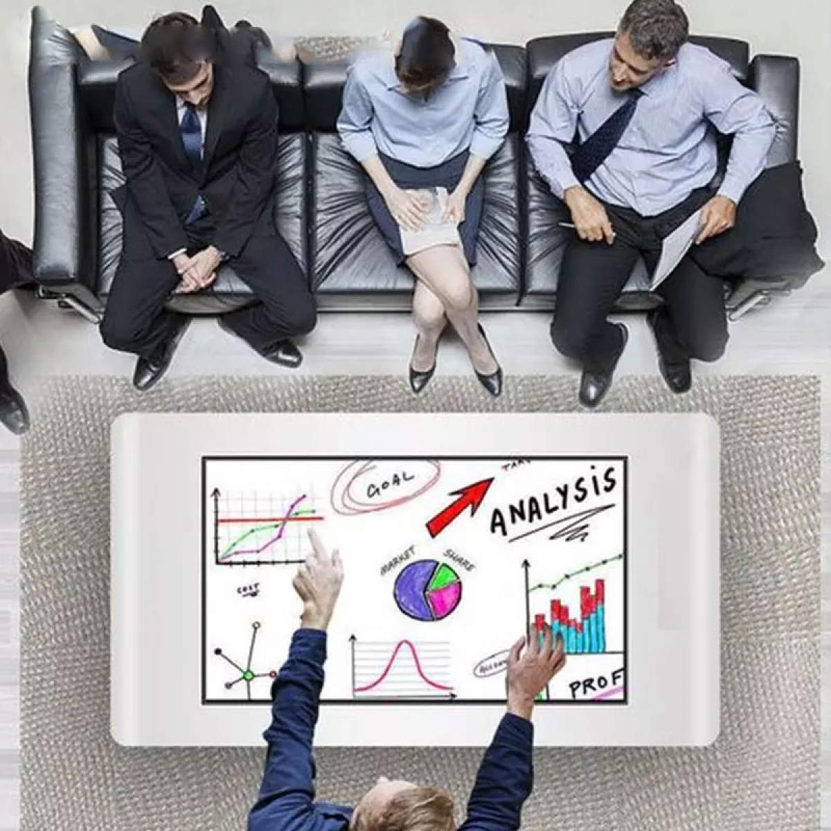 Multitouch-Tisch für Unternehmen Multitouch-Tisch für Unternehmen