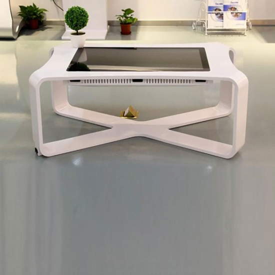 Mesa com tela touchscreen vidro temperado