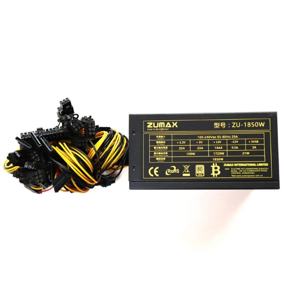 Zumax 1850W mining-nätaggregat Zumax 1850W mining-nätaggregat