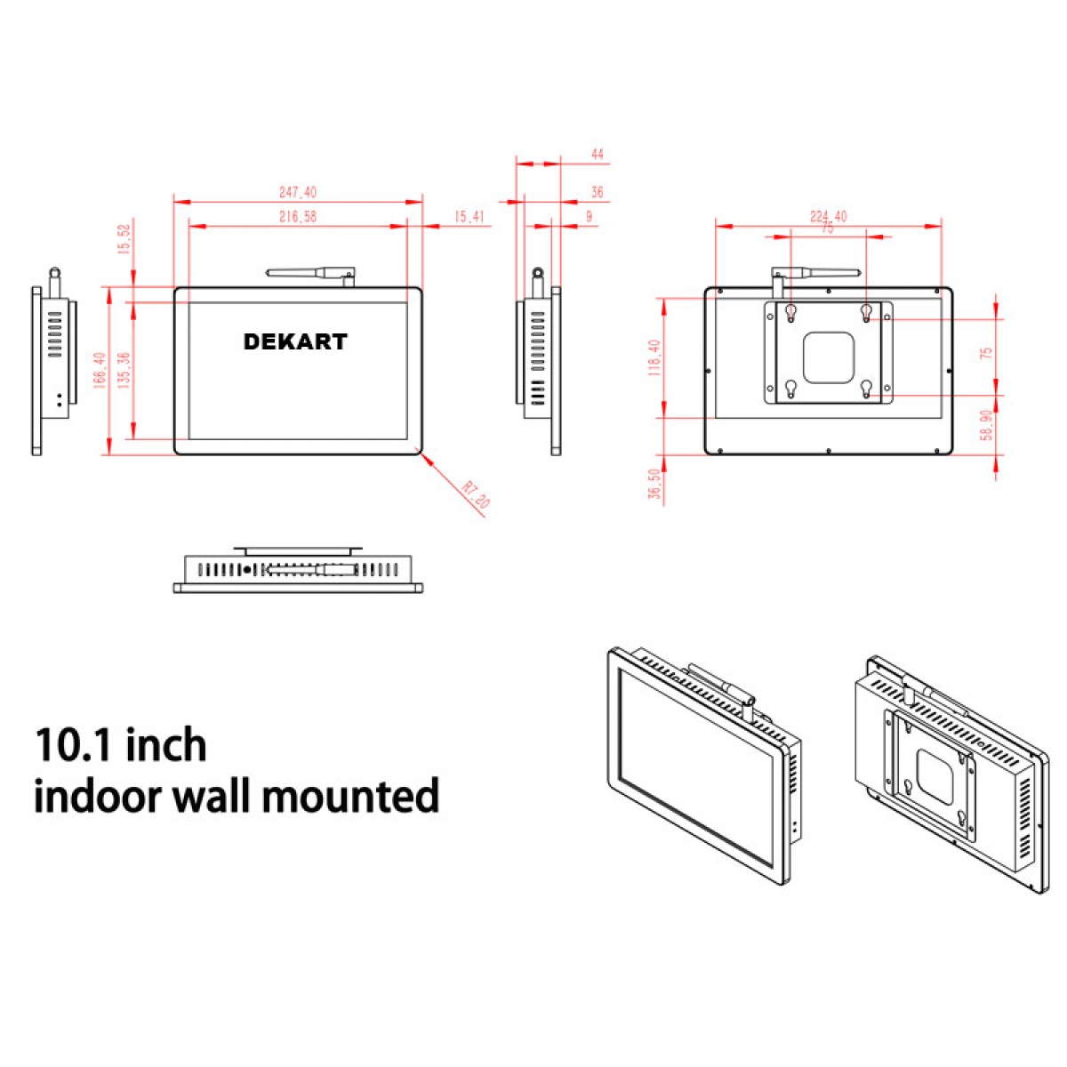 Smart Panel mit Metallgehäuse Smart Panel mit Metallgehäuse