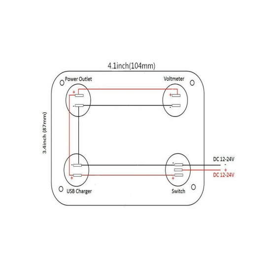 Soporte para módulos de cargador USB Soporte para módulos de cargador USB