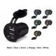 12V/24V Waterproof Dual USB Charger Socket 3.1A Power Outlet DEKART USBCT-0101-BK