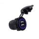 Presa di ricarica USB da incasso per veicoli 3.1A – USBCT-0201-BK Presa di ricarica USB da incasso per veicoli 3.1A – USBCT-0201-BK