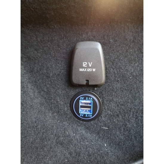 DEKART USBCT-0202-BK डुअल USB चार्जर