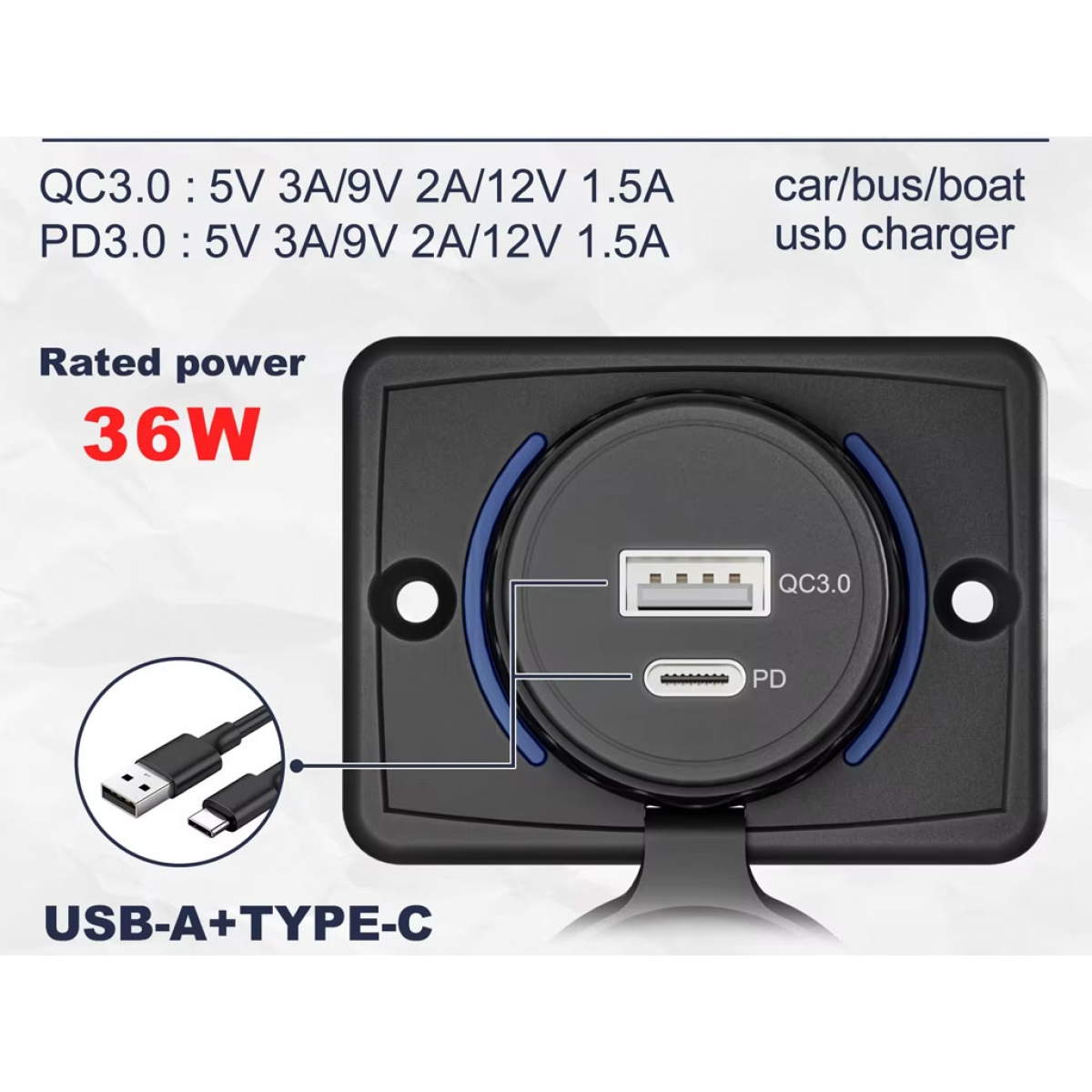Lade-USB-Stecker Lade-USB-Stecker