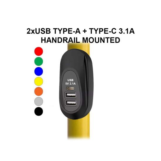 Carregador USB rápido de 3 portas – DEKART USBCT-9201-BK Carregador USB rápido de 3 portas – DEKART USBCT-9201-BK