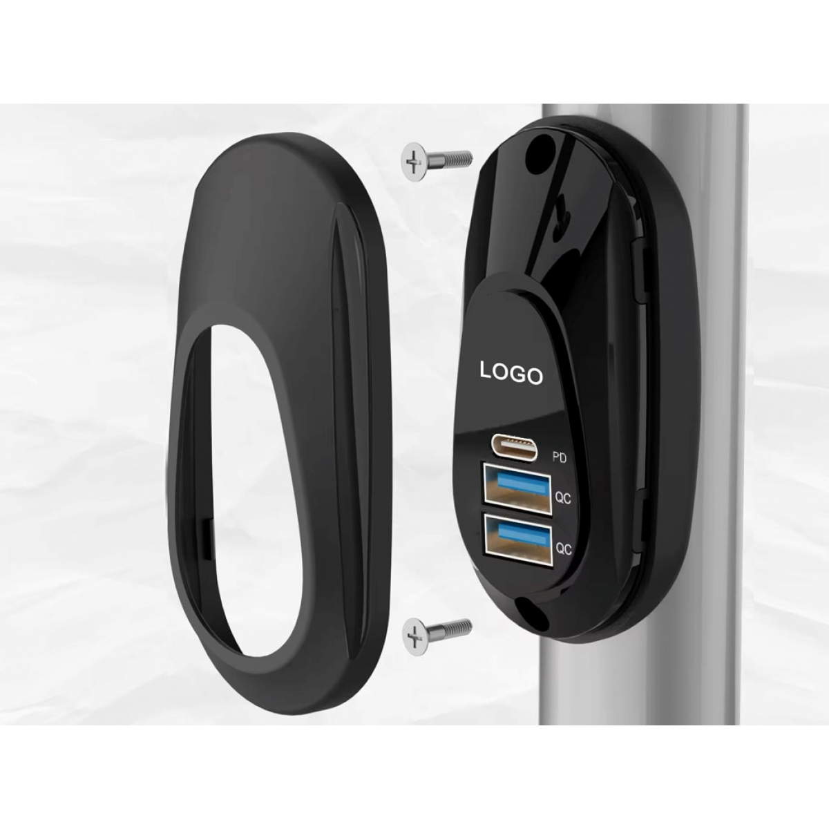 3 портовая быстрая usb розетка для общественного транспорта 3 портовая быстрая usb розетка для общественного транспорта