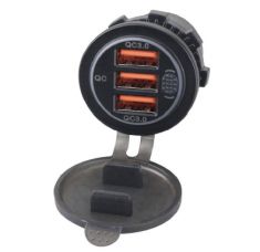 RD101B01X USB-Ladegerät für versteckte Installation mit Gewindemutter 3 Ports QS3.0 (3A) RD101B01X USB-Ladegerät für versteckte Installation mit Gewindemutter 3 Ports QS3.0 (3A)