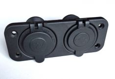 RD2U1S-2018 панель USB зарядки с прикуривателем 12в для скрытой установки RD2U1S-2018 панель USB зарядки с прикуривателем 12в для скрытой установки