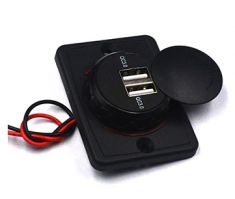 RDU-309-2UQC3.0 USB быстрая зарядка накладная (для транспорта) с подсветкой QC3.0 RDU-309-2UQC3.0 USB быстрая зарядка накладная (для транспорта) с подсветкой QC3.0