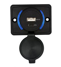 RDU-311-2UQC3.0+PD USB-Schnellladegerät (für Transport) mit Hintergrundbeleuchtung QC3.0+PD RDU-311-2UQC3.0+PD USB-Schnellladegerät (für Transport) mit Hintergrundbeleuchtung QC3.0+PD