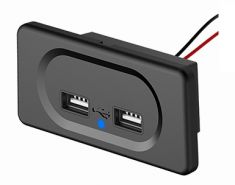 RDU-312-2U USB зарядка накладная (для транспорта) с подсветкой RDU-312-2U USB зарядка накладная (для транспорта) с подсветкой