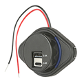 RDU-320QC+PD USB быстрая зарядка накладная (для транспорта) с синей подсветкой QC3.0+PD3.0 со шторкой RDU-320QC+PD USB быстрая зарядка накладная (для транспорта) с синей подсветкой QC3.0+PD3.0 со шторкой