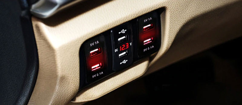 Dekart charging unit for cars and trucks Dekart car USB charger for the cabin