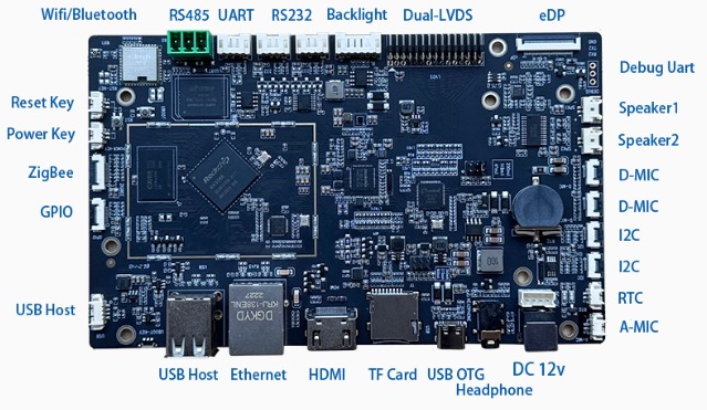 Одноплатный компьютер RK-Android-3566-02 — общий вид